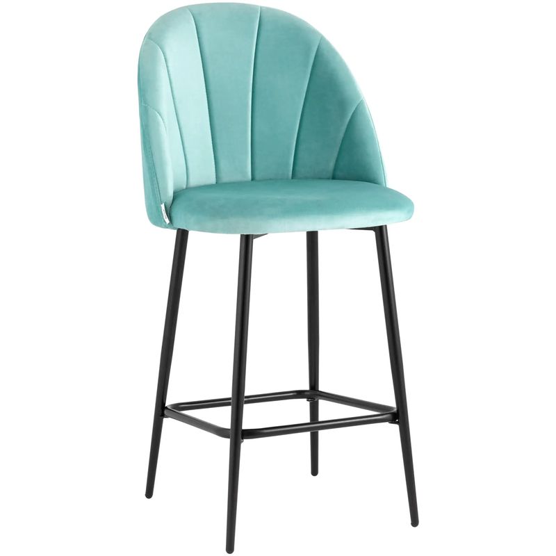 Барный Стул Balsari S Chair Цвет Тиффани Голубой Черный Барный Стул Balsari S Chair Цвет Тиффани Голубой Черный в Липецке | Loft Concept