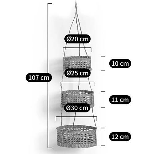 Подвесные плетеные корзины для цветов Musa Wicker Baskets Подвесные плетеные корзины для цветов Musa Wicker Baskets в Липецке