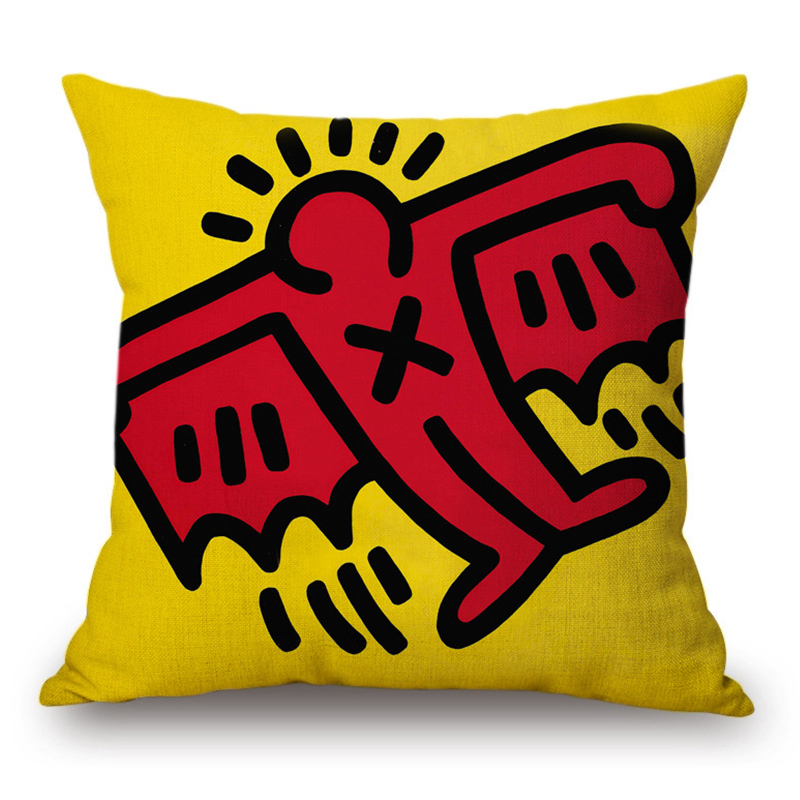 Подушка Keith Haring 18 Мульти Подушка Keith Haring 18 Мульти в Липецке | Loft Concept