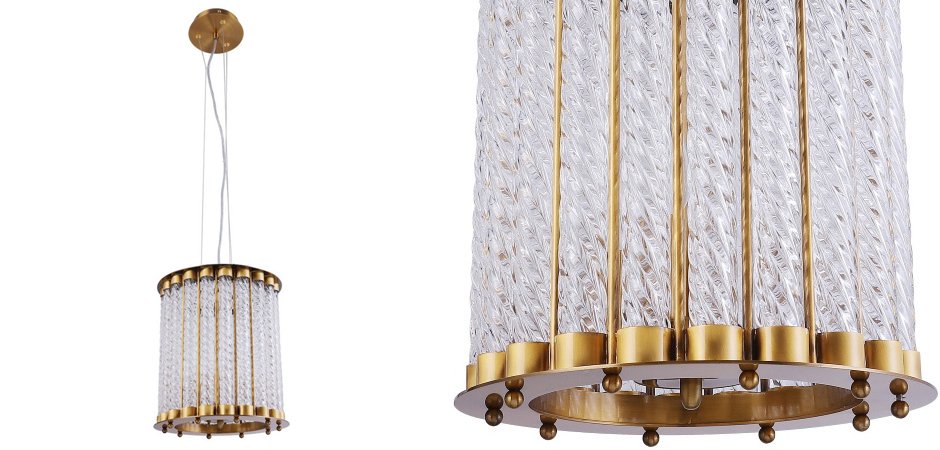 Люстра Glass Spirals Cylinder Люстра Glass Spirals Cylinder - Loft-Concept в Липецке