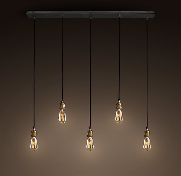 Подвесной светильник Loft Industrial Mono 5 Черный Подвесной светильник Loft Industrial Mono 5 Черный в Липецке | Loft Concept
