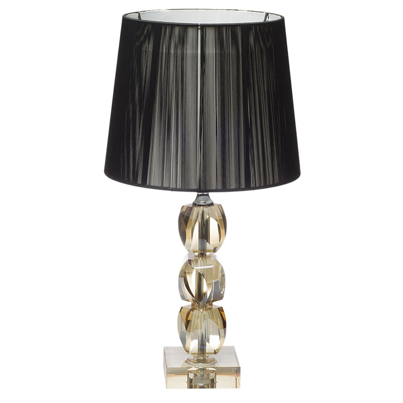 Настольная лампа Gold Crystal Base Table Lamp Черный Настольная лампа Gold Crystal Base Table Lamp Черный в Липецке | Loft Concept