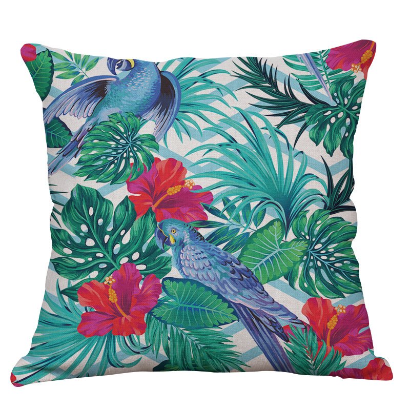 Декоративная подушка Tropical birds Мульти Декоративная подушка Tropical birds Мульти в Липецке | Loft Concept