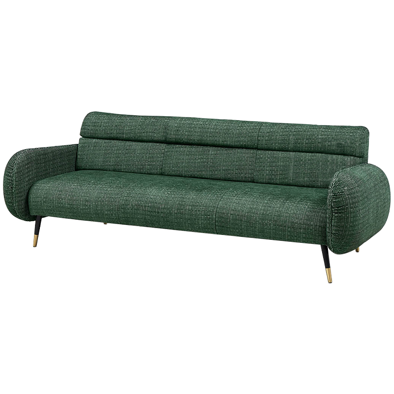 Диван Hebert Green Sofa L Зеленый Зеленый Черный Латунь Диван Hebert Green Sofa L Зеленый Зеленый Черный Латунь в Липецке | Loft Concept