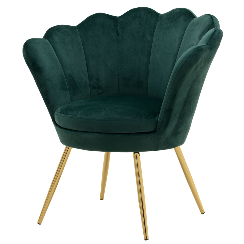 Кресло Jacinta Fan Emerald Изумрудный Золотой Кресло Jacinta Fan Emerald Изумрудный Золотой в Липецке | Loft Concept