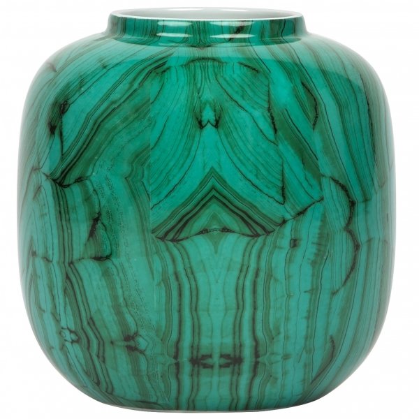 Ваза Malachite Vase Low Малахит Ваза Malachite Vase Low Малахит в Липецке | Loft Concept