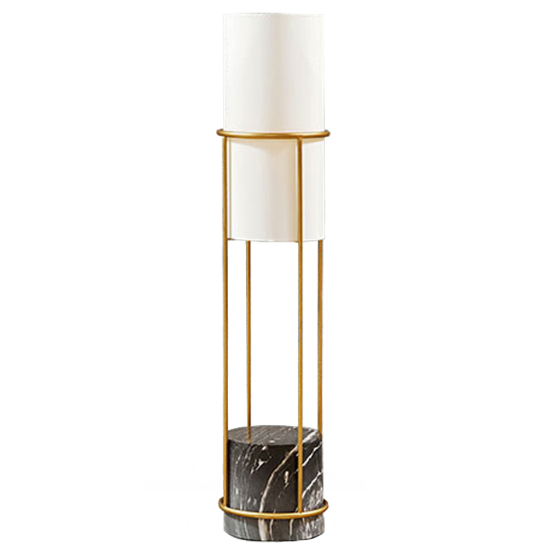 Напольная лампа Delfino Floor lamp Золотой Белый Черный Напольная лампа Delfino Floor lamp Золотой Белый Черный в Липецке | Loft Concept