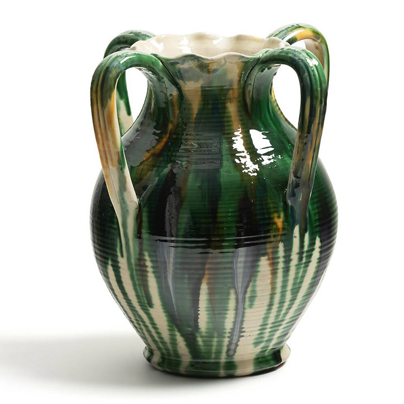 Ваза Faience Vase III Белый Зеленый Желтый Синий Ваза Faience Vase III Белый Зеленый Желтый Синий в Липецке | Loft Concept