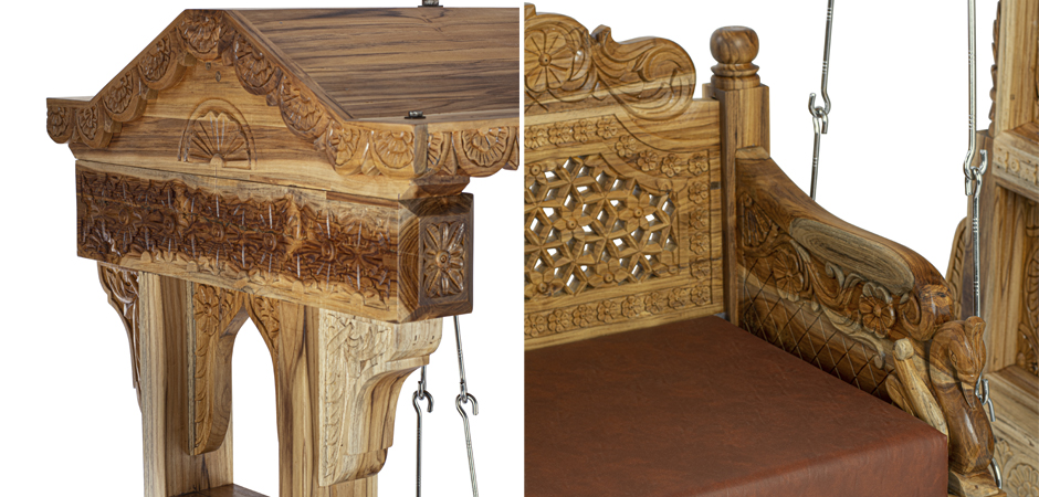 Большие Индийские качели из тика TEAK WOOD SWING Большие Индийские качели из тика TEAK WOOD SWING - Loft-Concept в Липецке