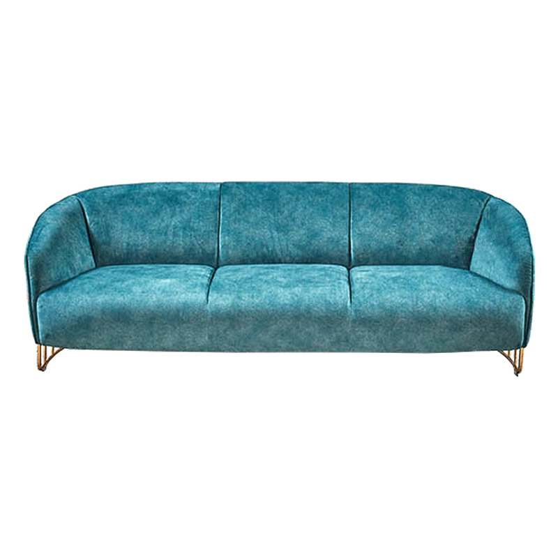 Диван Turquoise Ripples Sofa Бирюзовый Латунь Диван Turquoise Ripples Sofa Бирюзовый Латунь в Липецке | Loft Concept