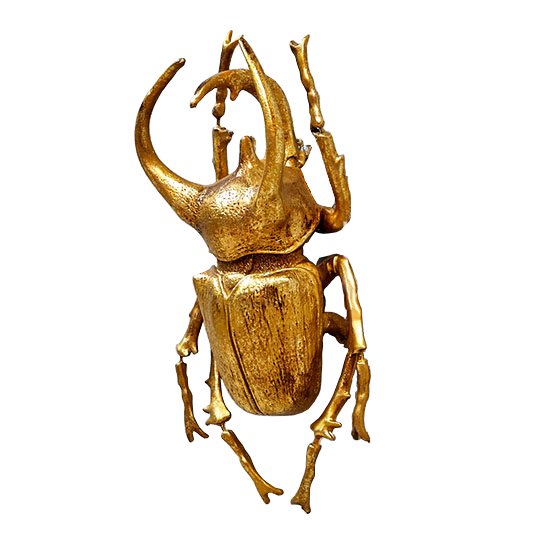 Аксессуар на стену Big Horned Beetle Золотой Аксессуар на стену Big Horned Beetle Золотой в Липецке | Loft Concept