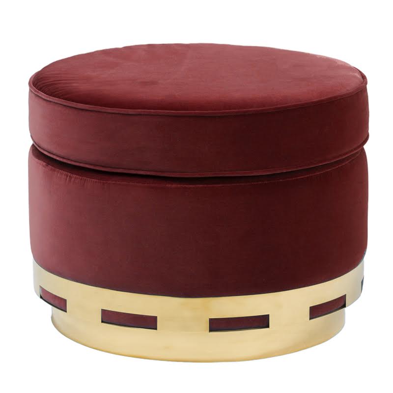 Пуф Las Vegas Arcadia Ottoman Velvet Petrol Бургундский красный Пуф Las Vegas Arcadia Ottoman Velvet Petrol Бургундский красный в Липецке | Loft Concept