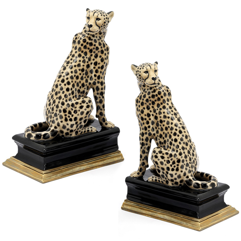 Держатель для книг BOOKEND CHEETAH Черный Золотой Бежевый Держатель для книг BOOKEND CHEETAH Черный Золотой Бежевый в Липецке | Loft Concept