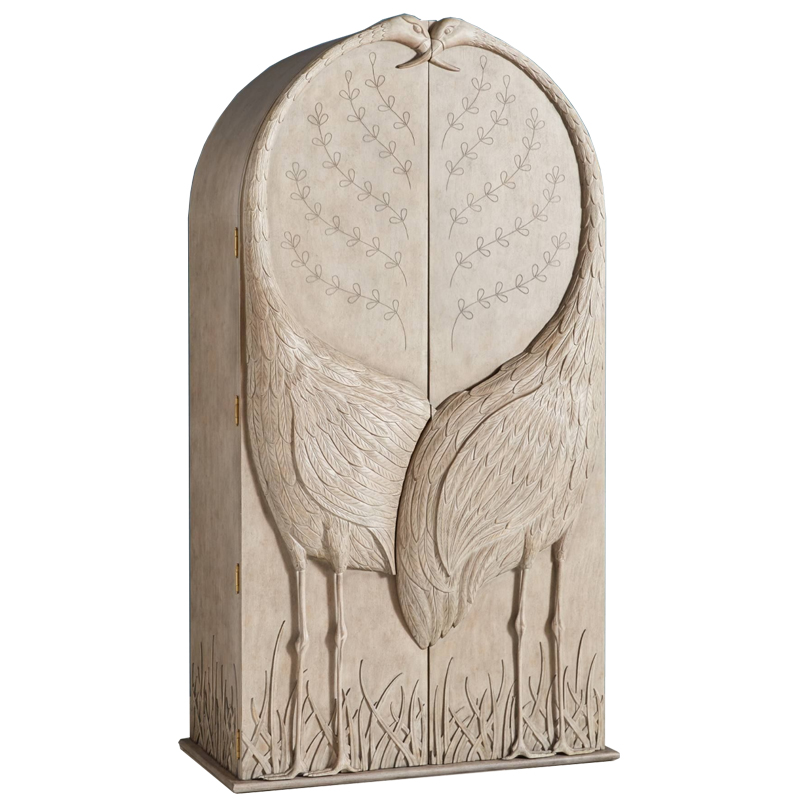 Шкаф ручная резьба Land & Sky Armoire Бежево-серый Шкаф ручная резьба Land & Sky Armoire Бежево-серый в Липецке | Loft Concept