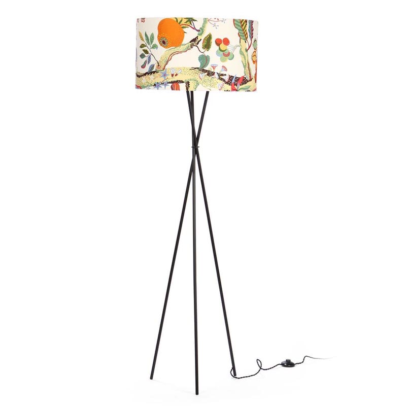 Торшер Colored Lampshade Tree Floor Lamp Мульти Черный Торшер Colored Lampshade Tree Floor Lamp Мульти Черный в Липецке | Loft Concept