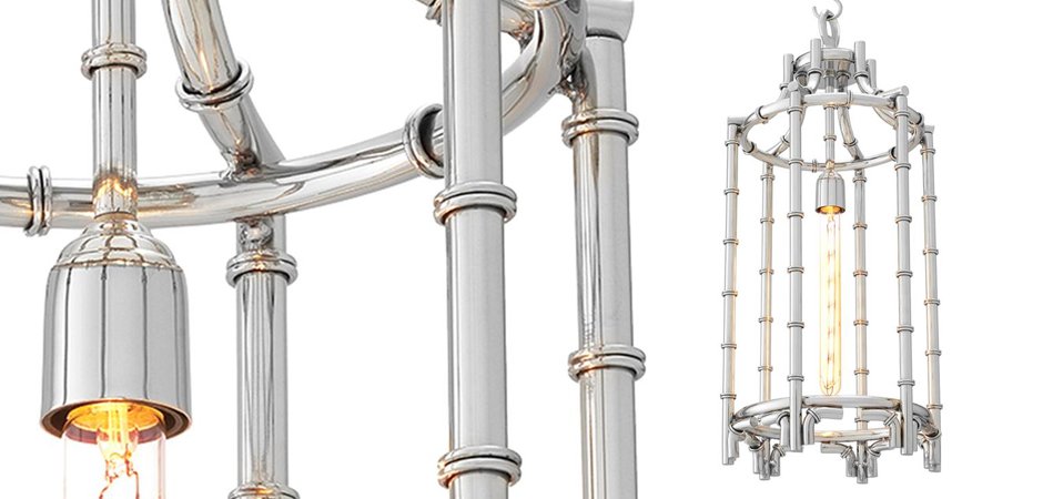 Люстра Eichholtz Lantern Vasco Steel - Loft-Concept в Липецке