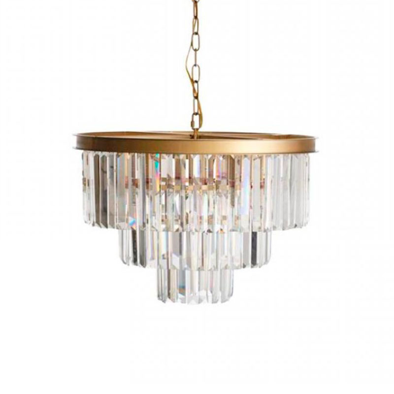 Круглая Люстра RH 1920s Odeon GOLD iron Three Layers Прозрачное Стекло диаметр 50 см Золотой Прозрачное Стекло Круглая Люстра RH 1920s Odeon GOLD iron Three Layers Прозрачное Стекло диаметр 50 см Золотой Прозрачное Стекло в Липецке | Loft Concept