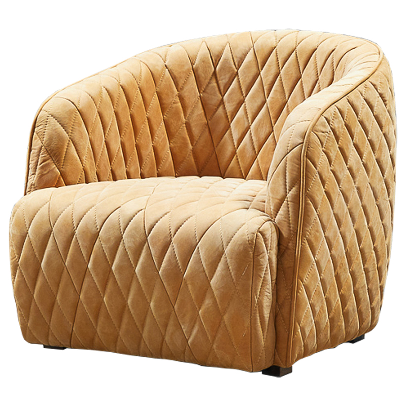 Кресло Rhombuses Upholstery Armchair Milk Caramel Карамель Коричневый Кресло Rhombuses Upholstery Armchair Milk Caramel Карамель Коричневый в Липецке | Loft Concept
