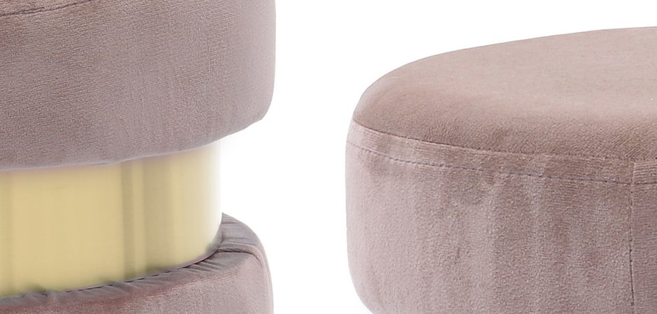 Пуф Golden Belt Dusty Rose Пуф Golden Belt Dusty Rose - Loft-Concept в Липецке