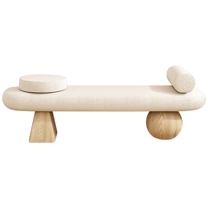 Банкетка Hollie Wooden Forms Bench Бежевый Древесина Банкетка Hollie Wooden Forms Bench Бежевый Древесина в Липецке | Loft Concept