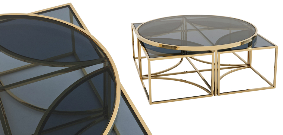 Кофейный стол Eichholtz Coffee Table Padova Gold Кофейный стол Eichholtz Coffee Table Padova Gold - Loft-Concept в Липецке