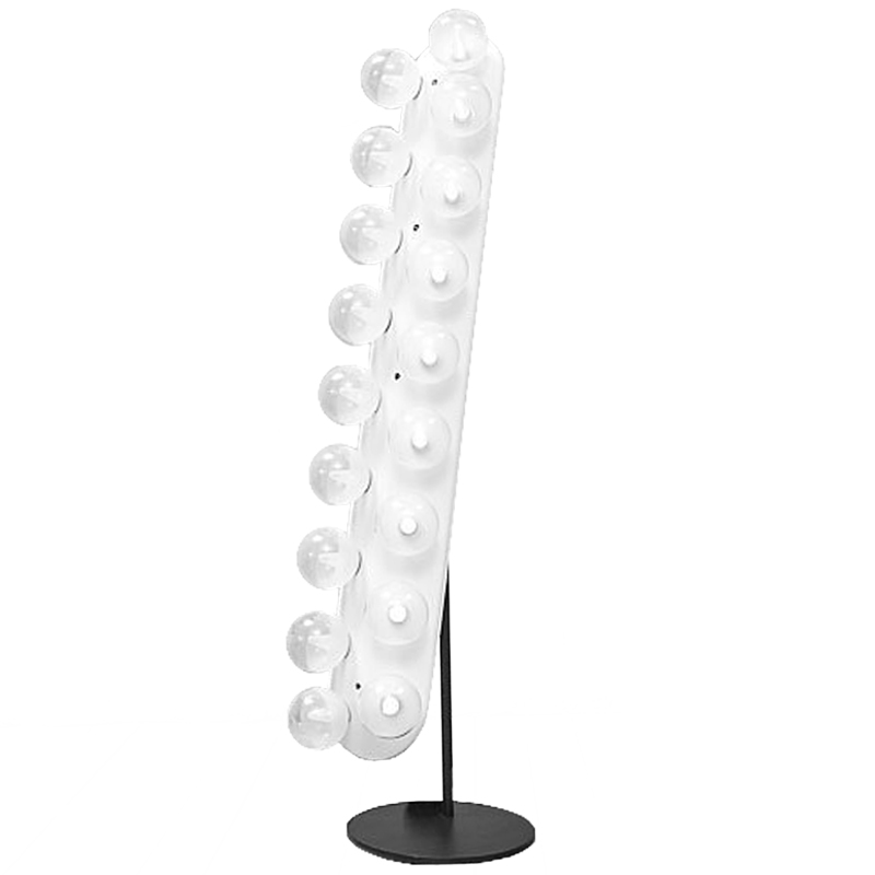 Напольная лампа Venier Floor lamp Белый Черный Напольная лампа Venier Floor lamp Белый Черный в Липецке | Loft Concept