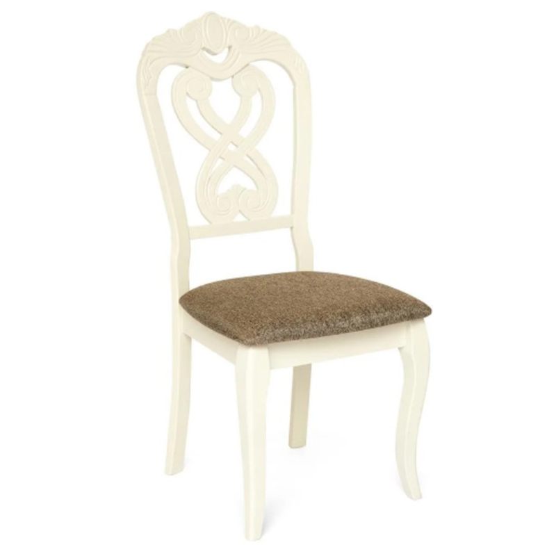 Стул Viktoria Chair Белый Коричневый Стул Viktoria Chair Белый Коричневый в Липецке | Loft Concept
