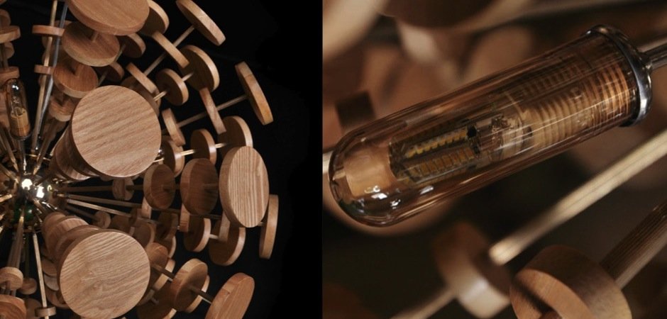 Люстра Wooden Glowworm Sphere Люстра Wooden Glowworm Sphere - Loft-Concept в Липецке