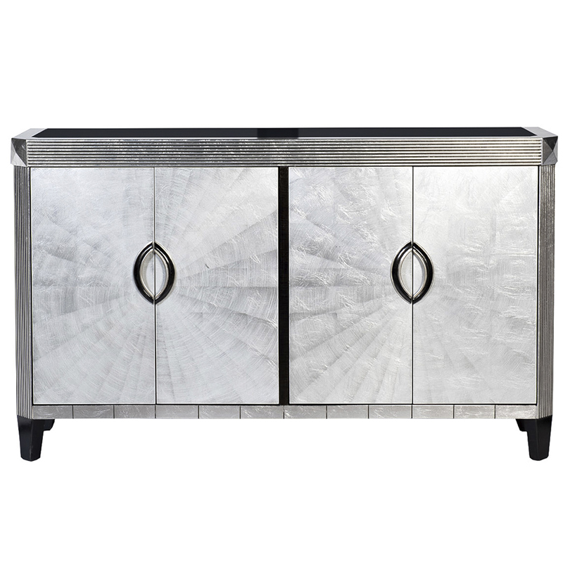 Комод в стиле Арт-деко Tarciso Chest of drawers Серебристый Серебряный Комод в стиле Арт-деко Tarciso Chest of drawers Серебристый Серебряный в Липецке | Loft Concept