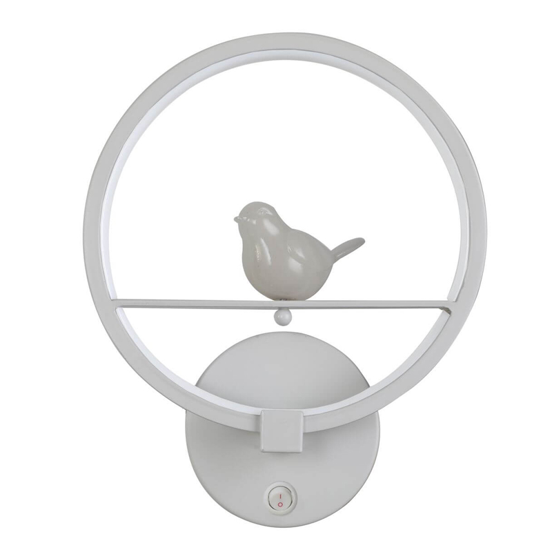 Бра Bird Ring Sconce white Белый Бра Bird Ring Sconce white Белый в Липецке | Loft Concept