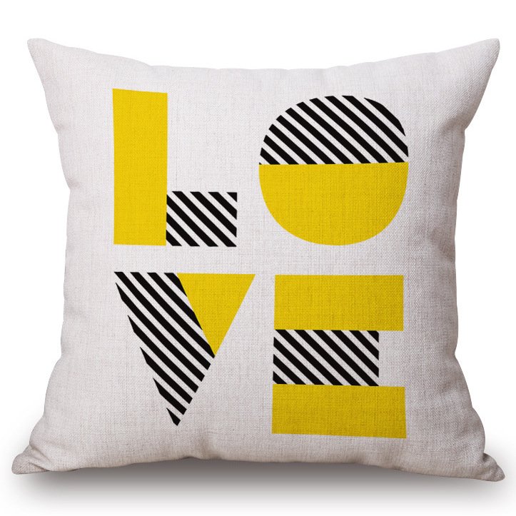 Декоративная подушка Yellow Love Декоративная подушка Yellow Love в Липецке | Loft Concept