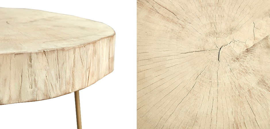 Комплект столиков Saw Cut Beige Wood Coffee Table Комплект столиков Saw Cut Beige Wood Coffee Table - Loft-Concept в Липецке