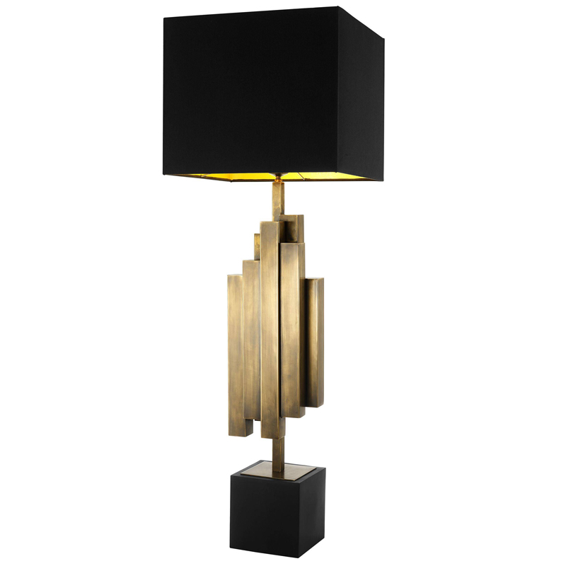 Настольная лампа Eichholtz Table Lamp Beau Rivage Черный Винтажная латунь Настольная лампа Eichholtz Table Lamp Beau Rivage Черный Винтажная латунь в Липецке | Loft Concept
