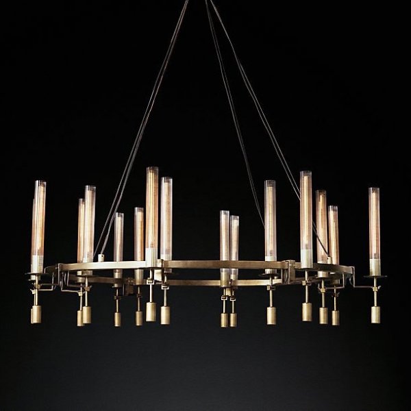 Люстра RH FONTANELLE Round Chandelier 16 Латунь Люстра RH FONTANELLE Round Chandelier 16 Латунь в Липецке | Loft Concept