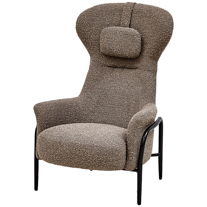 Кресло Alani Chair Черный Коричневый Кресло Alani Chair Черный Коричневый в Липецке | Loft Concept
