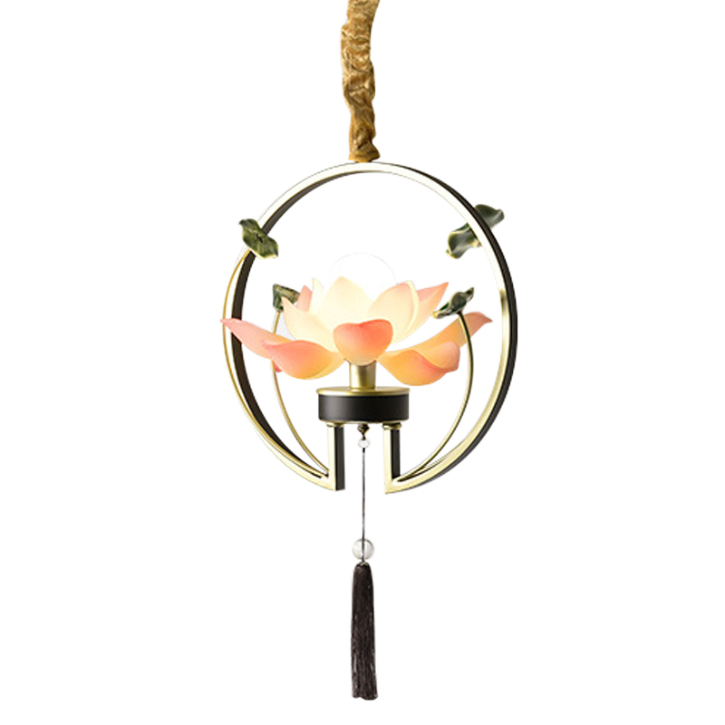 Светильник Lotus Ring Lighting Розовый Зеленый Черный Латунь Светильник Lotus Ring Lighting Розовый Зеленый Черный Латунь в Липецке | Loft Concept