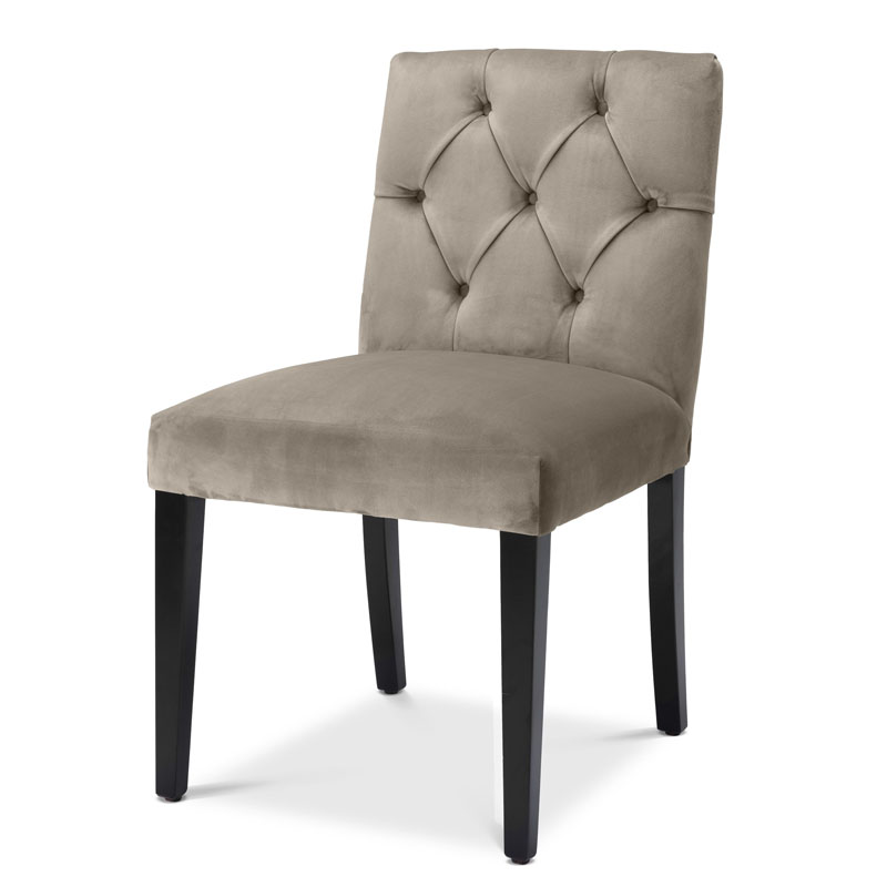 Стул Eichholtz DINING CHAIR ATENA Серый Черный Стул Eichholtz DINING CHAIR ATENA Серый Черный в Липецке | Loft Concept