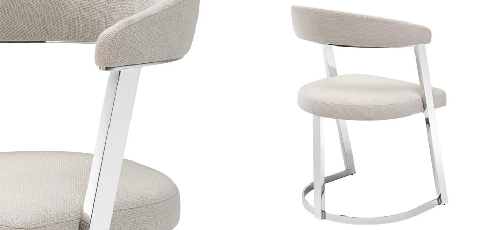 Стул Eichholtz Dining Chair Dexter Nickel Стул Eichholtz Dining Chair Dexter Nickel - Loft-Concept в Липецке