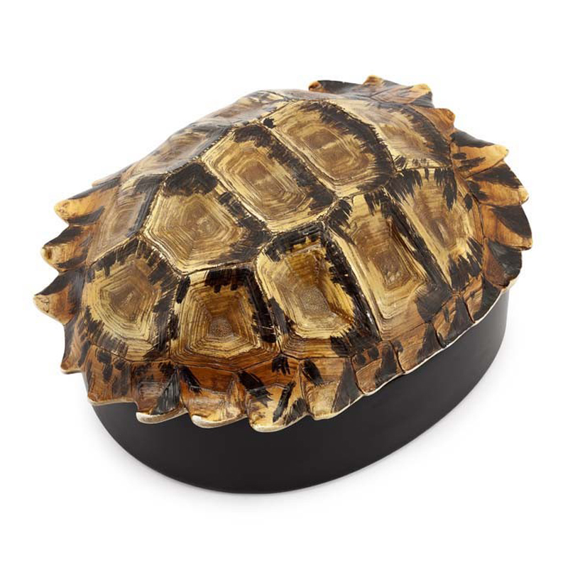 Шкатулка TURTLE BOX DECO Коричневый Черный Шкатулка TURTLE BOX DECO Коричневый Черный в Липецке | Loft Concept
