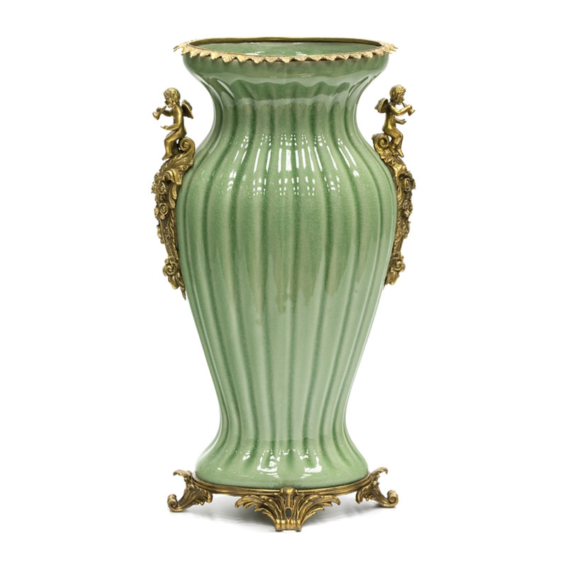 Ваза Bronze Angel Vase green Бронза Зеленый Ваза Bronze Angel Vase green Бронза Зеленый в Липецке | Loft Concept