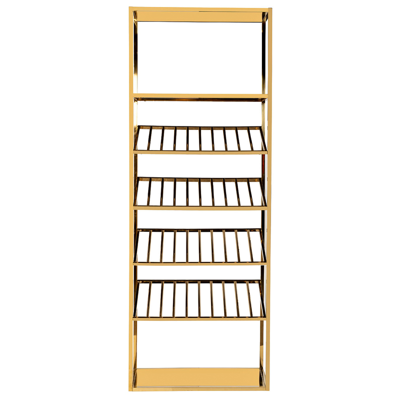 Стеллаж для хранения вина Raul Rack Gold Глянцевое золото Стеллаж для хранения вина Raul Rack Gold Глянцевое золото в Липецке | Loft Concept