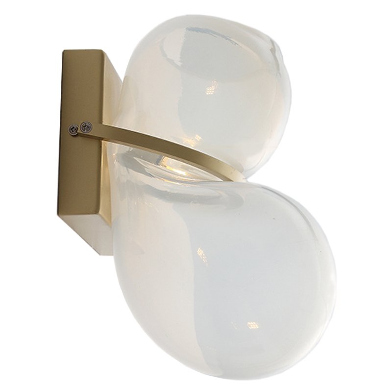 Бра White glass trap wall lamp Латунь Молочный Бра White glass trap wall lamp Латунь Молочный в Липецке | Loft Concept