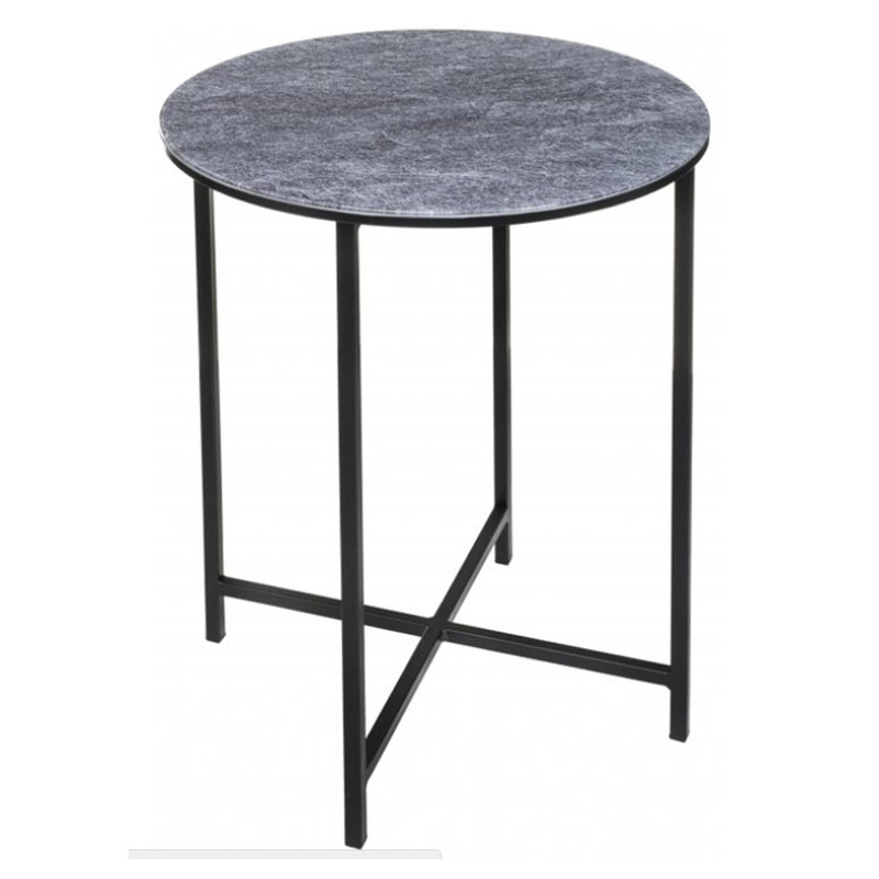 Приставной стол Zermatt Side Table round gray Серый (Gray) Приставной стол Zermatt Side Table round gray Серый (Gray) в Липецке | Loft Concept