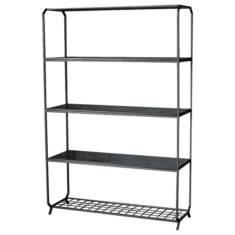 Стеллаж Jaeden Industrial Metal Rust Rack Черный Стеллаж Jaeden Industrial Metal Rust Rack Черный в Липецке | Loft Concept