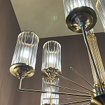 Люстра с 9-ю цилиндрическими стеклянными плафонами Jeanette варинант исполнения - 5 | Loft Concept в Липецке