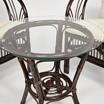 Комплект уличной мебели из ротанга Serenity Dark Brown варинант исполнения - 4 | Loft Concept в Липецке