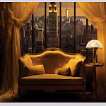 Настольная лампа c абажуром в форме купола из натурального камня  Heavenly Harmony варинант исполнения - 6 | Loft Concept в Липецке