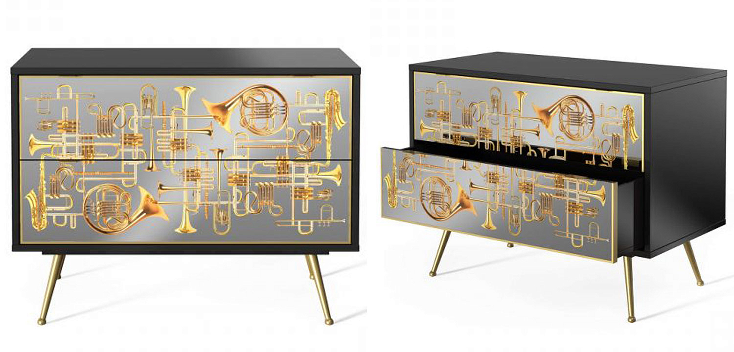 Комод Seletti Chest of Two Drawers Trumpets Комод Seletti Chest of Two Drawers Trumpets - Loft-Concept в Липецке