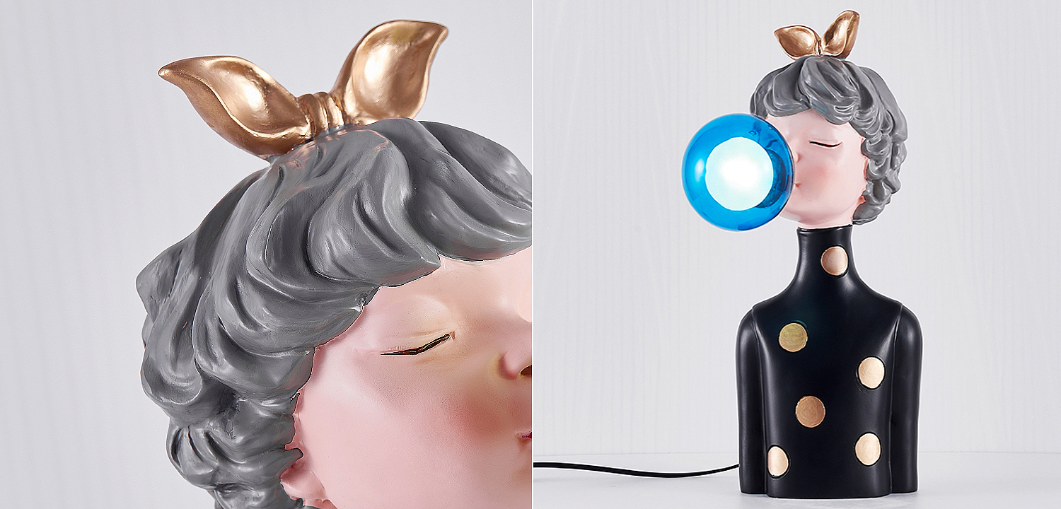 Настольная лампа Bubble Gum Table Lamp blue Настольная лампа Bubble Gum Table Lamp blue - Loft-Concept в Липецке