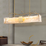 Люстра прямоугольная из фактурного стекла Chandelier Beam варинант исполнения - 6 | Loft Concept в Липецке